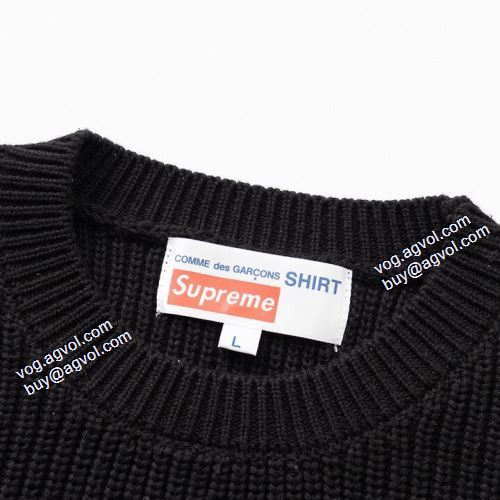 シュプリーム Supreme CDG Cotton Sweater ニットウェア セーター 優しい色合い 2021秋冬 2色可選 弾力性に優れ SUPREMEスーパーコピー