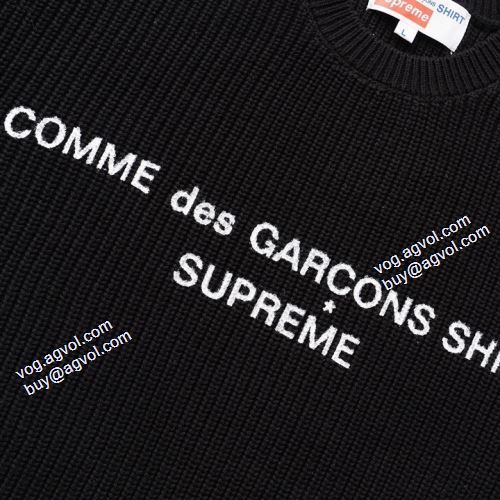 シュプリーム Supreme CDG Cotton Sweater ニットウェア セーター 優しい色合い 2021秋冬 2色可選 弾力性に優れ SUPREMEスーパーコピー