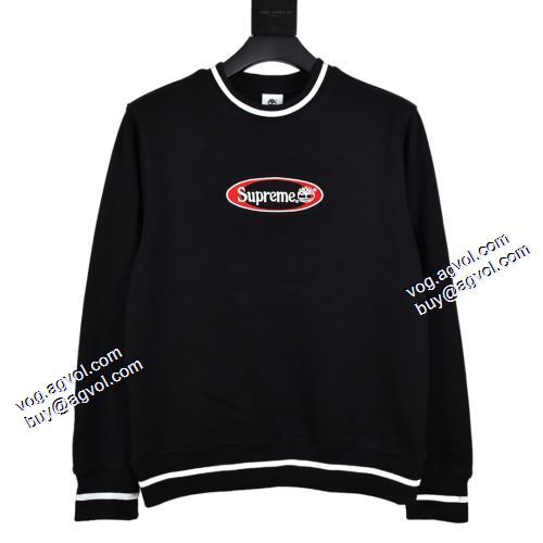 シュプリーム Supreme 21ss Timberland Crewneck 絶大な人気を誇る 2021秋冬 プルオーバーパーカー SUPREMEブランド 偽物 通販 3色可選 おしゃれさ抜群パーカー