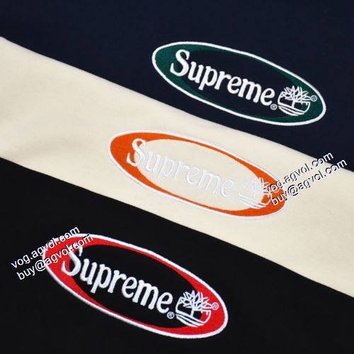 シュプリーム Supreme 21ss Timberland Crewneck 絶大な人気を誇る 2021秋冬 プルオーバーパーカー SUPREMEブランド 偽物 通販 3色可選 おしゃれさ抜群パーカー