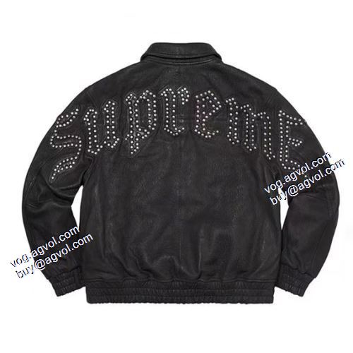 着心地抜群 2021秋冬 フェイクファー製のコート 革ジャンパー ジャケット シュプリーム SUPREME 2色可選 ステンカラーコート シュプリームコピー