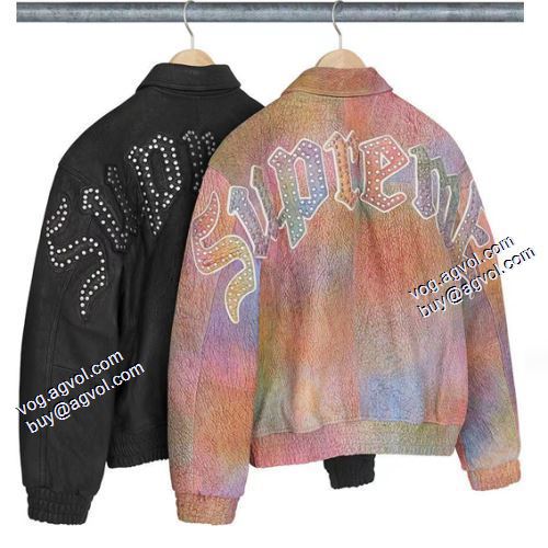 着心地抜群 2021秋冬 フェイクファー製のコート 革ジャンパー ジャケット シュプリーム SUPREME 2色可選 ステンカラーコート シュプリームコピー