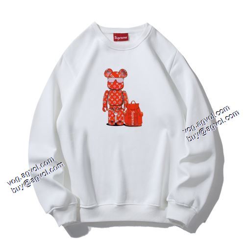 上品上質 シュプリーム SUPREME プルオーバーパーカー 2021秋冬 パーカー 男女兼用 2色可選 シュプリームコピー ブランド
