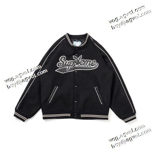 2021秋冬 シュプリーム SUPREME シュプリームブランド コピー 今買い◎得 ブルゾン 野球ウェア おしゃれな装い 首胸大きいロゴ