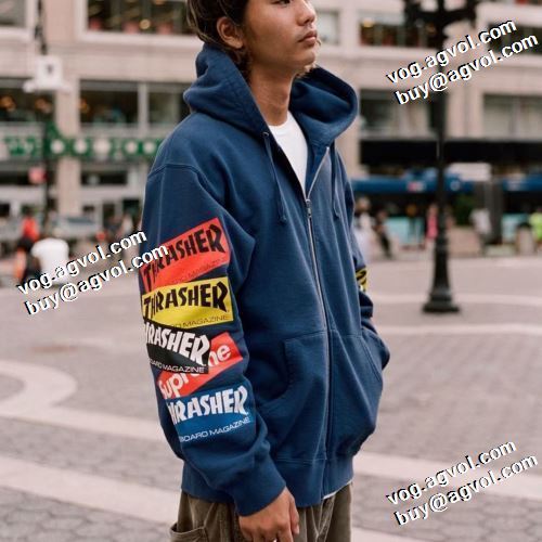 2色可選 シュプリームスーパーコピー スタイリッシュな印象 2021秋冬 シュプリーム SUPREME パーカー オシャレロゴパーカー 大好評