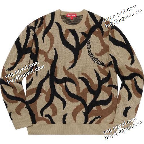 高級感漂わせる 2021秋冬 シュプリーム SUPREME セーター 超目玉 シュプリーム偽物ブランド 2色可選 楽に着用出来る
