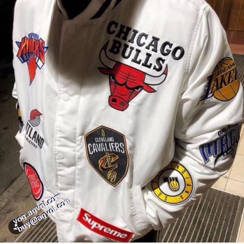 2021秋冬 supreme&NIKE&NBA シュプリーム SUPREME シュプリームブランド コピー 長く愛用できる ジャケット 2色可選 プリント柄 こだわりのコート