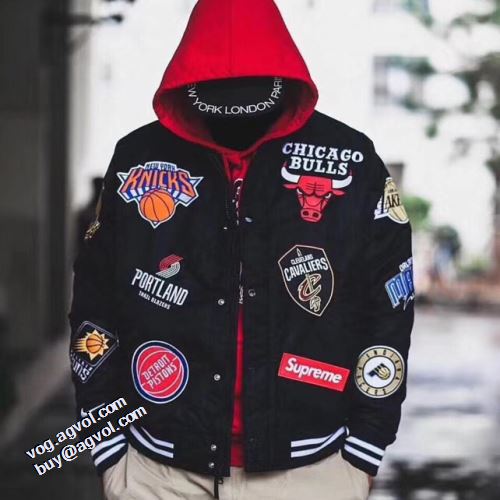 2021秋冬 supreme&NIKE&NBA シュプリーム SUPREME シュプリームブランド コピー 長く愛用できる ジャケット 2色可選 プリント柄 こだわりのコート