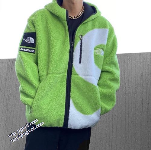シュプリームブランド コピー 2021秋冬 スタイリッシュな印象 ブルゾン 3色可選 シュプリーム SUPREME カシミヤコート 優美なファー使い
