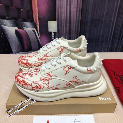 オリジナル 2021秋冬 クリスチャンルブタン Christian Louboutin 2色可選 チロリアンテープ 優しい履き心地 クリスチャンルブタンコピーブランド コスパ最高のプライス スタイリッシュな印象 スニーカー