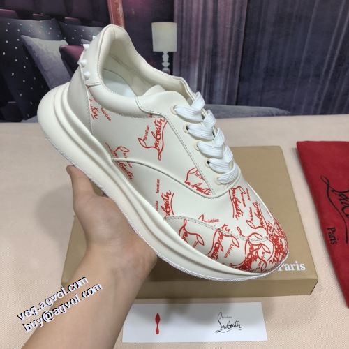 オリジナル 2021秋冬 クリスチャンルブタン Christian Louboutin 2色可選 チロリアンテープ 優しい履き心地 クリスチャンルブタンコピーブランド コスパ最高のプライス スタイリッシュな印象 スニーカー