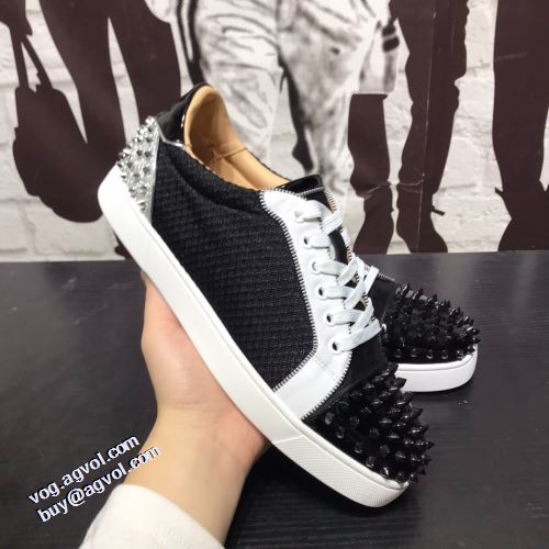 ローヒール クリスチャンルブタン Christian Louboutin 飽きの来ない クリスチャンルブタンブランドスーパーコピー 2021秋冬 カジュアルシューズ 芸能人に愛用者続出 ポップ すべり防止