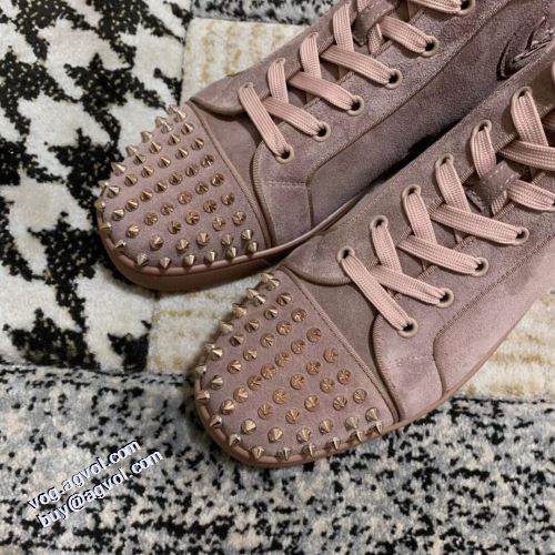 2021秋冬 クリスチャンルブタン Christian Louboutin 希少価値大！クリスチャンルブタンブランド コピー ハイトップシューズ 滑りにくい スエード コスパ最高のプライス スタッズ