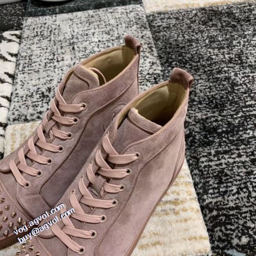 2021秋冬 クリスチャンルブタン Christian Louboutin 希少価値大！クリスチャンルブタンブランド コピー ハイトップシューズ 滑りにくい スエード コスパ最高のプライス スタッズ