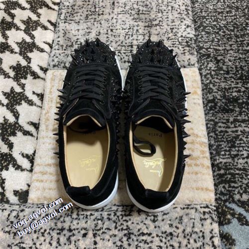 スタッズ クリスチャンルブタンコピーブランド 定番のアイテム フラットシューズ 2021秋冬クリスチャンルブタン Christian Louboutin 極上シューズ カジュアルシューズ 滑りにくい