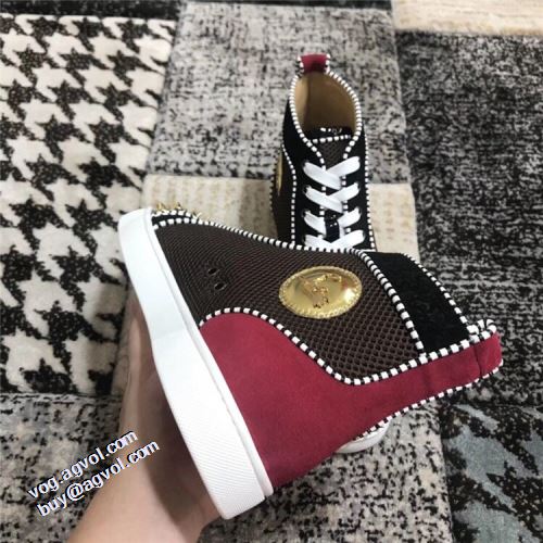 ハイトップシューズ 人気新品★超特価★ チロリアンテープ 女性にも男性にも適応 クリスチャンルブタン Christian Louboutin  レオパード クリスチャンルブタンブランドコピー 2021秋冬 ローヒール