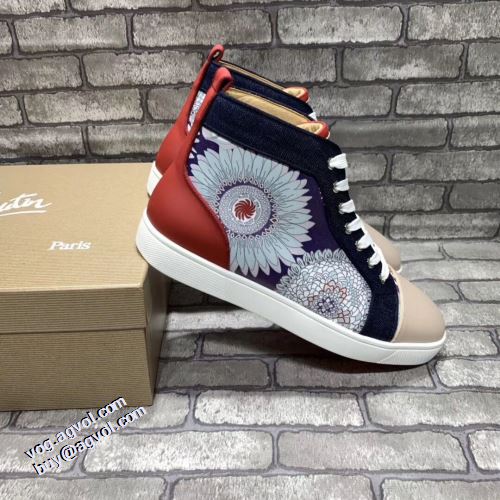 人気新品★超特価★ ローヒール クリスチャンルブタン Christian Louboutin 飽きの来ない ハイカット ナチュラルな素材感 ハイトップシューズ 2021秋冬 クリスチャンルブタンコピー 
