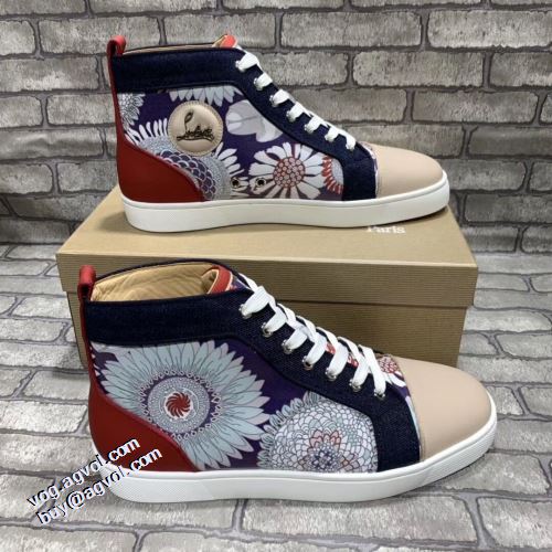 人気新品★超特価★ ローヒール クリスチャンルブタン Christian Louboutin 飽きの来ない ハイカット ナチュラルな素材感 ハイトップシューズ 2021秋冬 クリスチャンルブタンコピー 