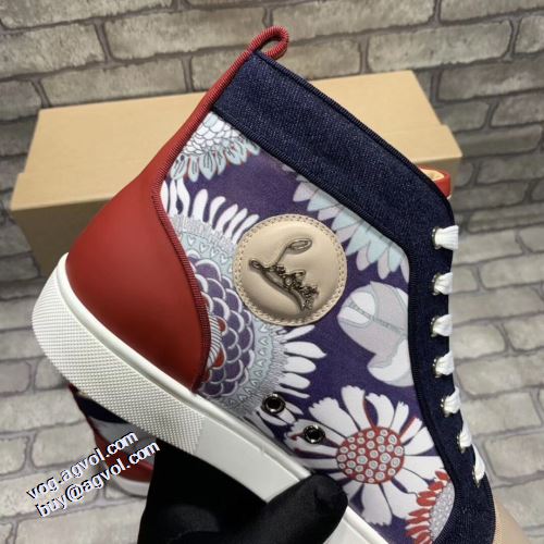 人気新品★超特価★ ローヒール クリスチャンルブタン Christian Louboutin 飽きの来ない ハイカット ナチュラルな素材感 ハイトップシューズ 2021秋冬 クリスチャンルブタンコピー 