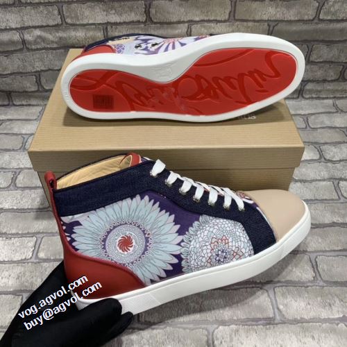 人気新品★超特価★ ローヒール クリスチャンルブタン Christian Louboutin 飽きの来ない ハイカット ナチュラルな素材感 ハイトップシューズ 2021秋冬 クリスチャンルブタンコピー 