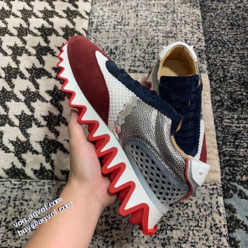人気商品登場 クリスチャンルブタン Christian Louboutin ファッション 人気 ロードジョグ 足馴染みのいい スニーカー クッション加工 クリスチャンルブタンコピー 2021秋冬 カラーソール