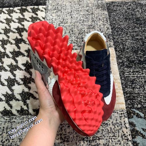 人気商品登場 クリスチャンルブタン Christian Louboutin ファッション 人気 ロードジョグ 足馴染みのいい スニーカー クッション加工 クリスチャンルブタンコピー 2021秋冬 カラーソール