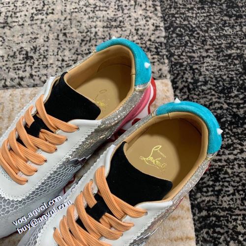 カラーソール 飽きの来ない クッション性 大人の雰囲気抜群 クリスチャンルブタン Christian Louboutin 秋のお出かけに最適 クリスチャンルブタンコピー ブランド ナチュラルな素材感 ランニングシューズ 2021秋冬