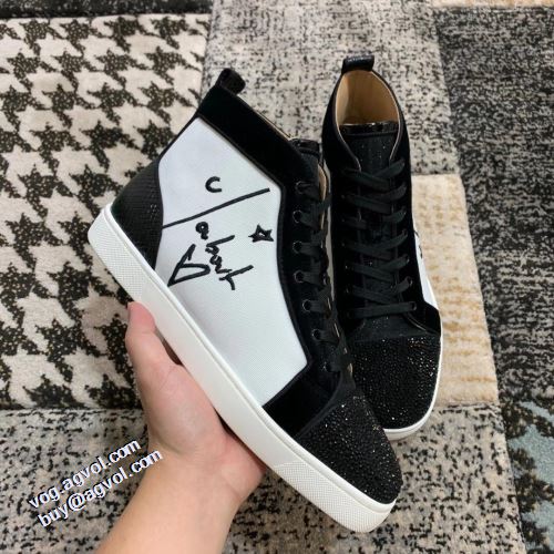 クリスチャンルブタン Christian Louboutin 人気商品登場 クリスチャンルブタン偽物ブランド 2021秋冬 履き心地のいい ハイトップシューズ ファッション 人気 リゾートスタイル 流行を超えた定番シューズ