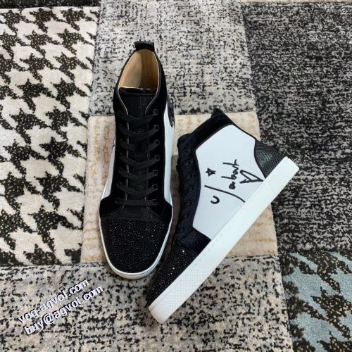 クリスチャンルブタン Christian Louboutin 人気商品登場 クリスチャンルブタン偽物ブランド 2021秋冬 履き心地のいい ハイトップシューズ ファッション 人気 リゾートスタイル 流行を超えた定番シューズ