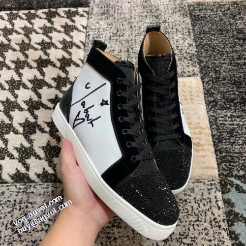 クリスチャンルブタン Christian Louboutin 人気商品登場 クリスチャンルブタン偽物ブランド 2021秋冬 履き心地のいい ハイトップシューズ ファッション 人気 リゾートスタイル 流行を超えた定番シューズ