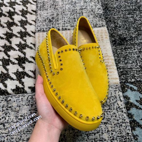 スリップオン カジュアルシューズ クリスチャンルブタン Christian Louboutin カジュアルシューズ 着心地抜群 2021秋冬 クリスチャンルブタンコピー 足馴染みのいい