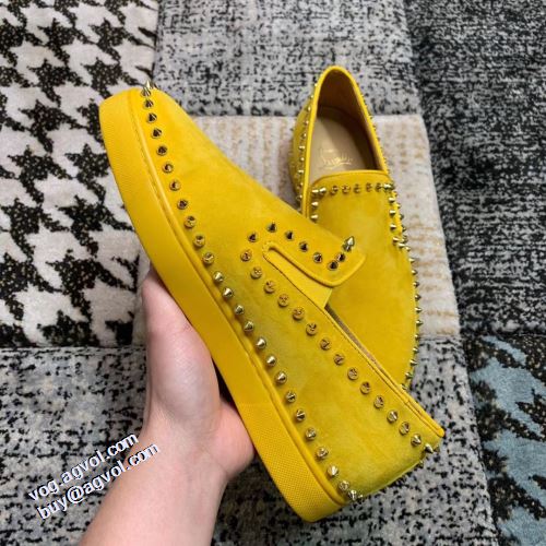 スリップオン カジュアルシューズ クリスチャンルブタン Christian Louboutin カジュアルシューズ 着心地抜群 2021秋冬 クリスチャンルブタンコピー 足馴染みのいい