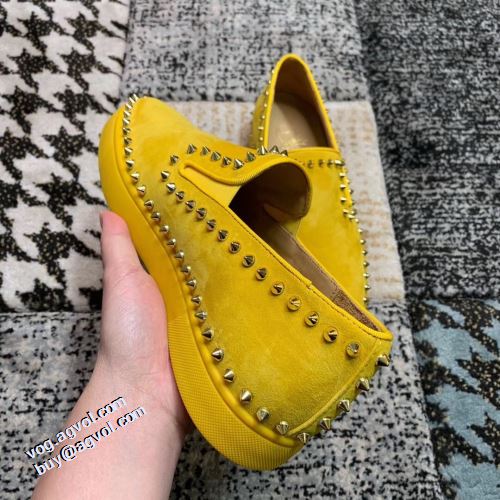 スリップオン カジュアルシューズ クリスチャンルブタン Christian Louboutin カジュアルシューズ 着心地抜群 2021秋冬 クリスチャンルブタンコピー 足馴染みのいい