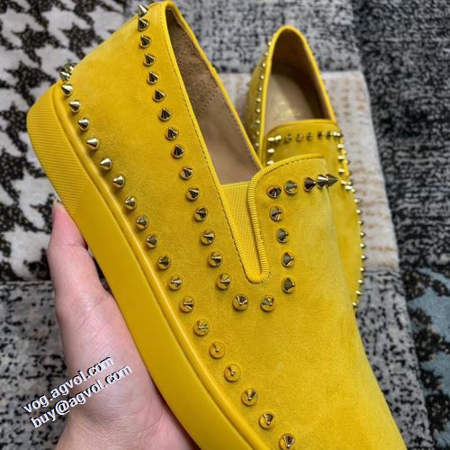 スリップオン カジュアルシューズ クリスチャンルブタン Christian Louboutin カジュアルシューズ 着心地抜群 2021秋冬 クリスチャンルブタンコピー 足馴染みのいい