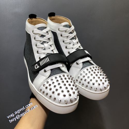 コスパ最高のプライス 海外限定ライン ローヒール クリスチャンルブタン Christian Louboutin ハイトップシューズ 2021秋冬 クリスチャンルブタンコピー ブランド ハイトップシューズ 