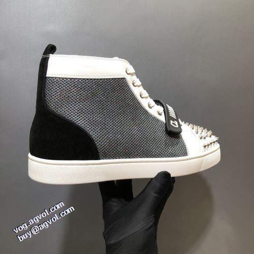 コスパ最高のプライス 海外限定ライン ローヒール クリスチャンルブタン Christian Louboutin ハイトップシューズ 2021秋冬 クリスチャンルブタンコピー ブランド ハイトップシューズ 