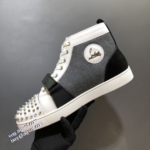 コスパ最高のプライス 海外限定ライン ローヒール クリスチャンルブタン Christian Louboutin ハイトップシューズ 2021秋冬 クリスチャンルブタンコピー ブランド ハイトップシューズ 