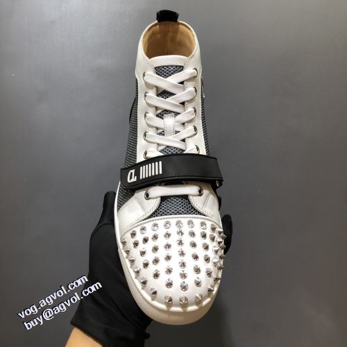 コスパ最高のプライス 海外限定ライン ローヒール クリスチャンルブタン Christian Louboutin ハイトップシューズ 2021秋冬 クリスチャンルブタンコピー ブランド ハイトップシューズ 
