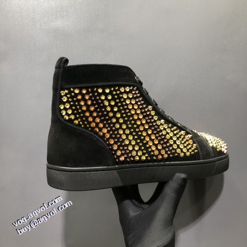 飽きの来ない ローヒール 2021秋冬 ハイトップシューズ 機能性も備えたアイテム クリスチャンルブタン Christian Louboutin ハイトップシューズ クリスチャンルブタンスーパーコピー 激安