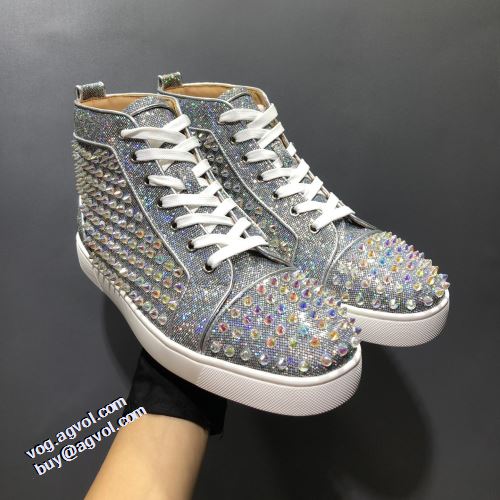 ローヒール クリスチャンルブタン Christian Louboutin ハイトップシューズ 2021秋冬 完成度の高い逸品 クリスチャンルブタンスーパーコピー 代引 飽きの来ない 