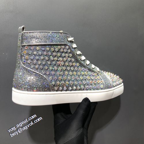 ローヒール クリスチャンルブタン Christian Louboutin ハイトップシューズ 2021秋冬 完成度の高い逸品 クリスチャンルブタンスーパーコピー 代引 飽きの来ない 