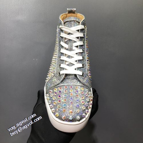 ローヒール クリスチャンルブタン Christian Louboutin ハイトップシューズ 2021秋冬 完成度の高い逸品 クリスチャンルブタンスーパーコピー 代引 飽きの来ない 