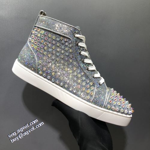ローヒール クリスチャンルブタン Christian Louboutin ハイトップシューズ 2021秋冬 完成度の高い逸品 クリスチャンルブタンスーパーコピー 代引 飽きの来ない 