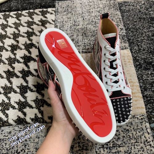 優しい履き心地 2021秋冬 クリスチャンルブタン Christian Louboutin ハイトップシューズ クリスチャンルブタンブランドコピー 耐久性に優れ 高機能防滑ソール