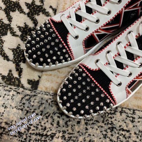 優しい履き心地 2021秋冬 クリスチャンルブタン Christian Louboutin ハイトップシューズ クリスチャンルブタンブランドコピー 耐久性に優れ 高機能防滑ソール