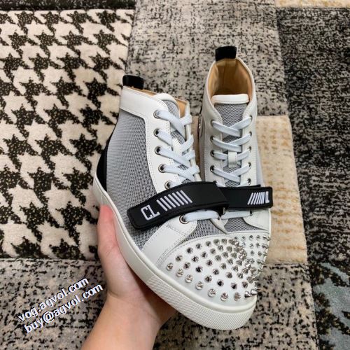 着用 クリスチャンルブタン Christian Louboutin ハイトップシューズ 2021秋冬 クリスチャンルブタンコピー 注目のアイテム 2色可選 流行や季節に拘らないデザイン