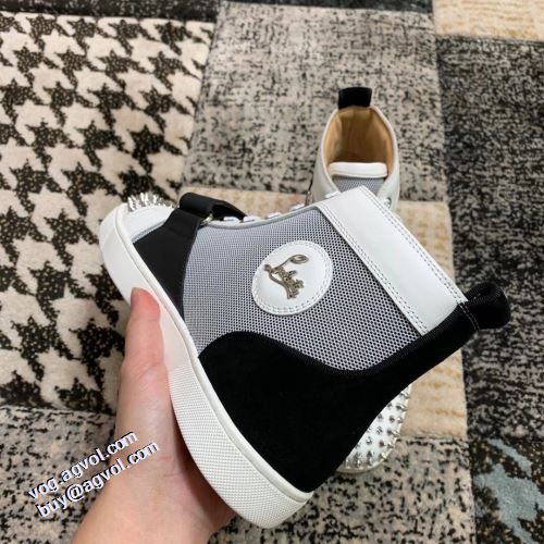着用 クリスチャンルブタン Christian Louboutin ハイトップシューズ 2021秋冬 クリスチャンルブタンコピー 注目のアイテム 2色可選 流行や季節に拘らないデザイン