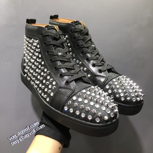 クリスチャンルブタン Christian Louboutin 2021秋冬 クリスチャンルブタンコピー ブランド 利便性に優れ ハイトップシューズ 底にラバーが貼ってある オリジナル