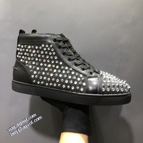 クリスチャンルブタン Christian Louboutin 2021秋冬 クリスチャンルブタンコピー ブランド 利便性に優れ ハイトップシューズ 底にラバーが貼ってある オリジナル