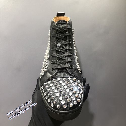 クリスチャンルブタン Christian Louboutin 2021秋冬 クリスチャンルブタンコピー ブランド 利便性に優れ ハイトップシューズ 底にラバーが貼ってある オリジナル